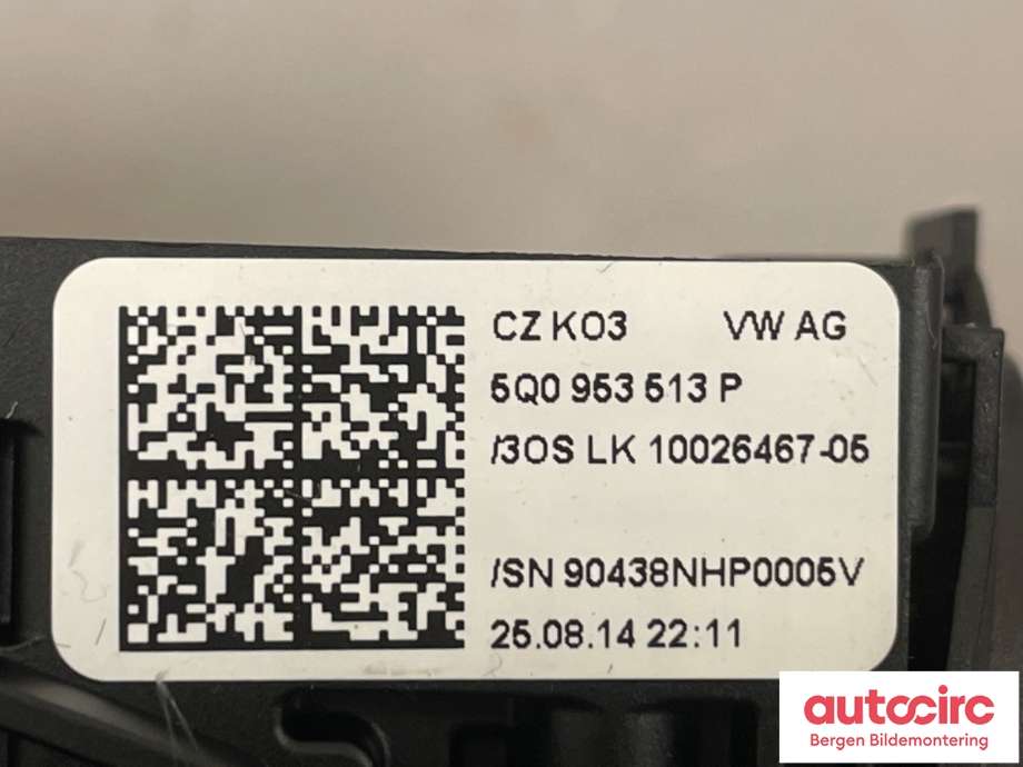 Bryter combi til VW Golf VII 2012-2017 (Fase 1)  (VOLKSWAGEN|5Q0 953 549|)