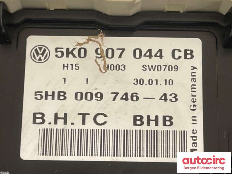Varmeapparat betjening til VW Tiguan 2007-2011 (Type I, Fase 1)  (VOLKSWAGEN|5K0 907 044 CB|)