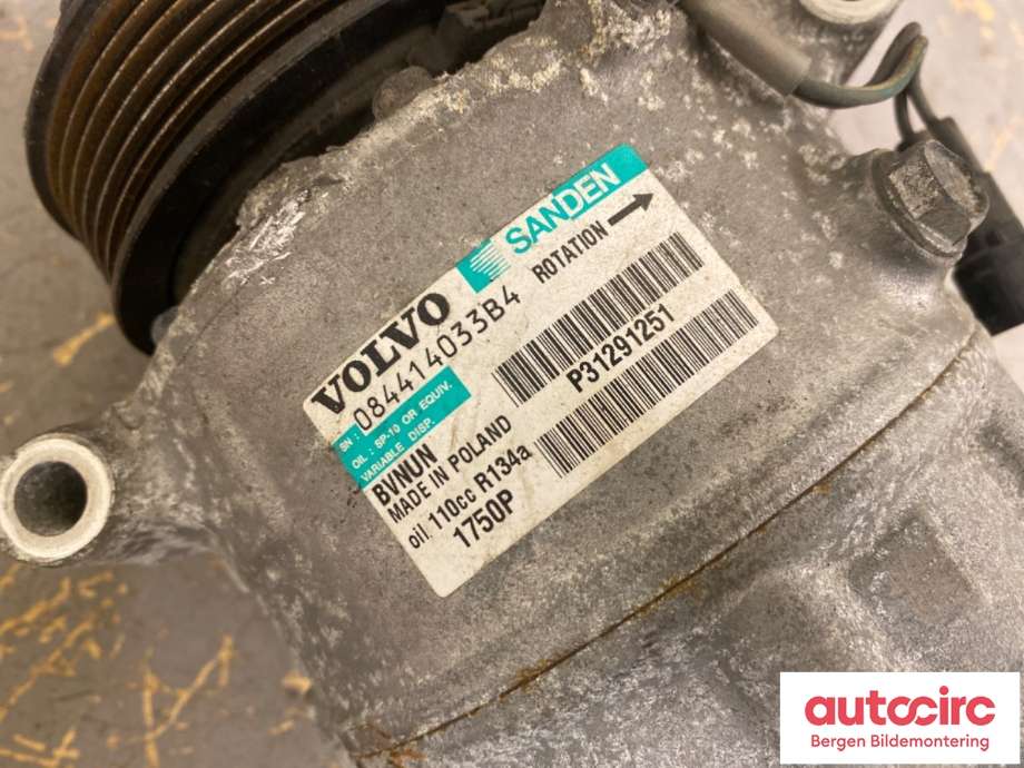 Aircondition kompressor til Volvo V40 2012-2019  (VOLVO|36001128||31291251)