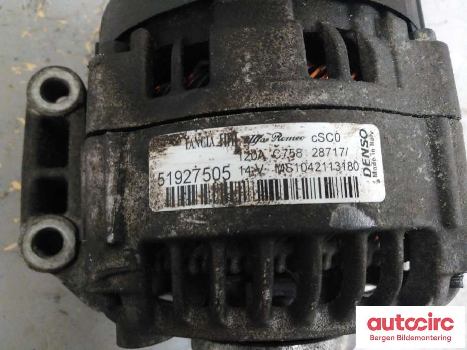 Dynamo til Fiat Doblo 2010-->> (Type II)  (FIAT|51927505|)