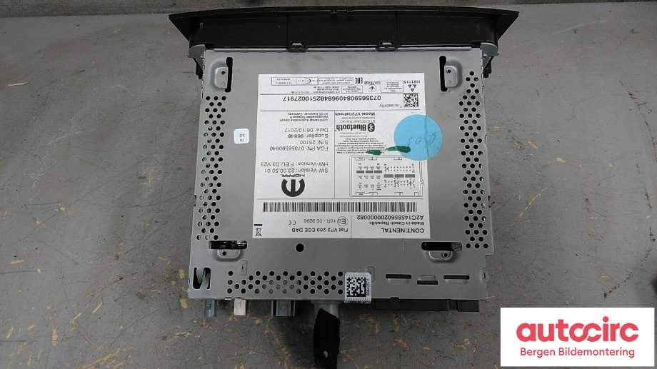 Bilstereo til Fiat Doblo 2010-->> (Type II) (FIAT|735659084|735735136|07356590840)