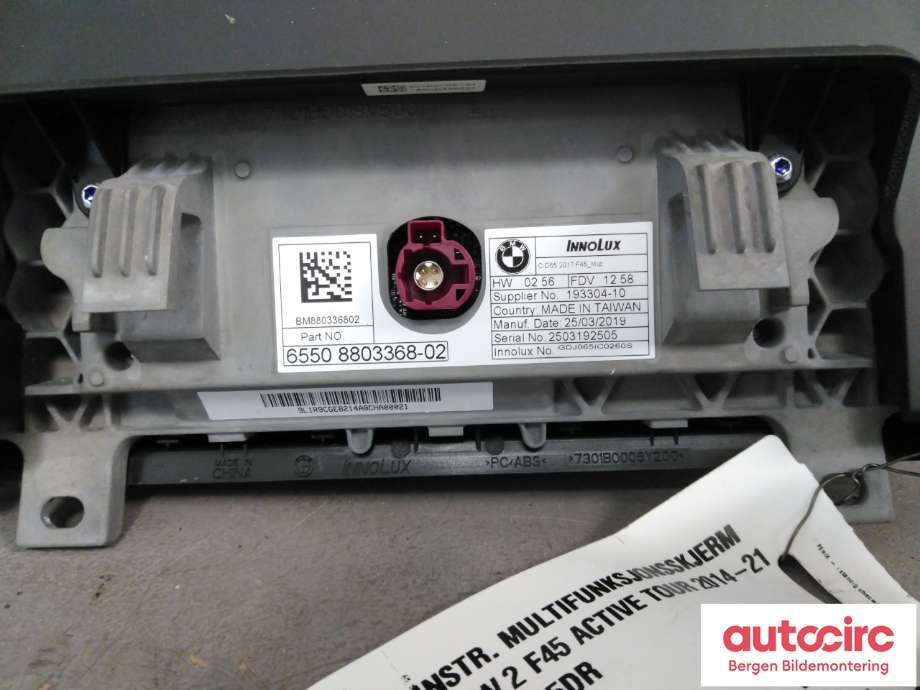 Instrument kjørecomputer til BMW 2-Serie 2014-2021 (F22/F23) (F22/F23) (BMW|65 50 8 803 368|)