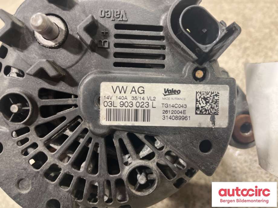 Dynamo til VW Golf VII 2012-2017 (Fase 1)  (VOLKSWAGEN|03L 903 023 L|)