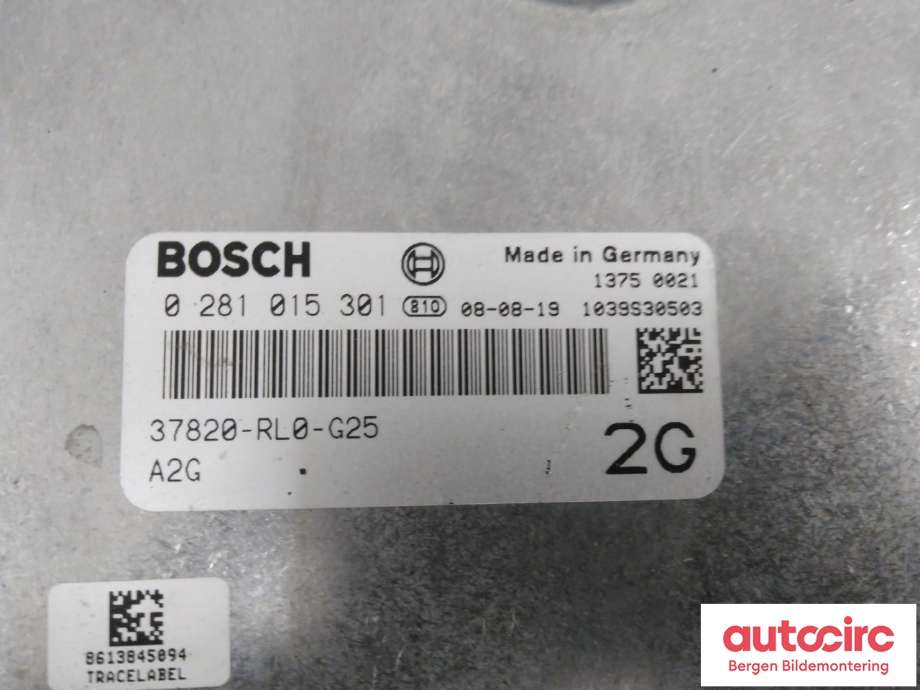 Styreenhet motor til Honda Accord 2008-2015 (Type VIII)  (HONDA||0 281 015 301)