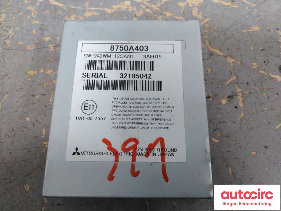 Styreenhet diverse til Mitsubishi Outlander 2012-2015 (Type III, Fase 1)  (MITSUBISHI|8750A403|)