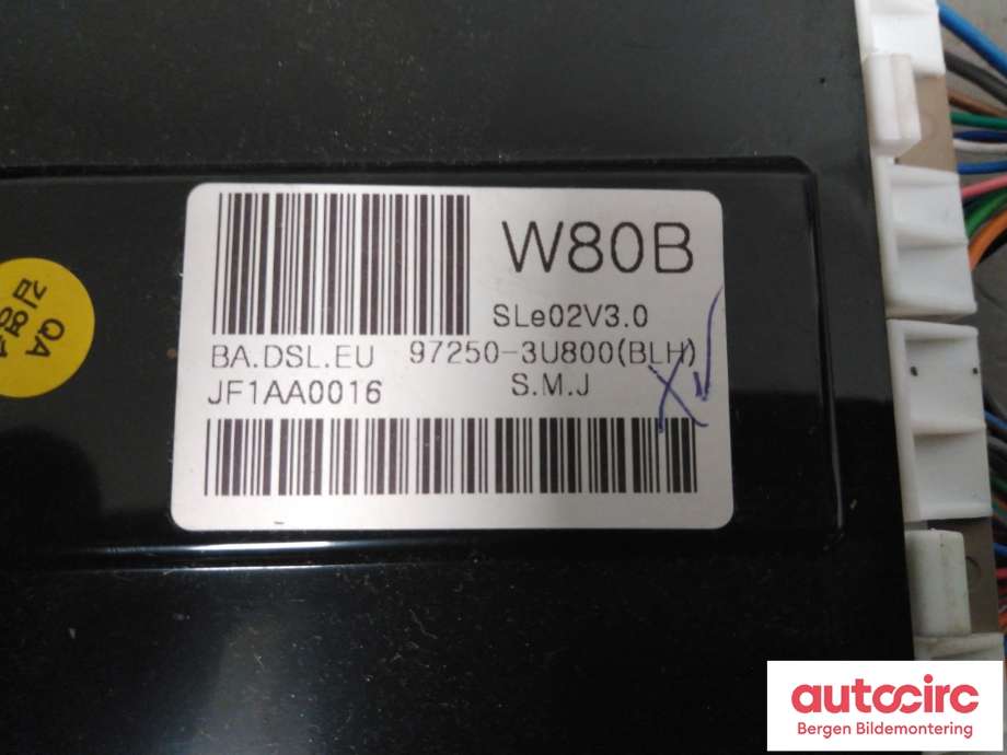 Varmeapparat betjening til Kia Sportage 2010-2016 (Type III)  (KIA|97250 3U800BLH|)