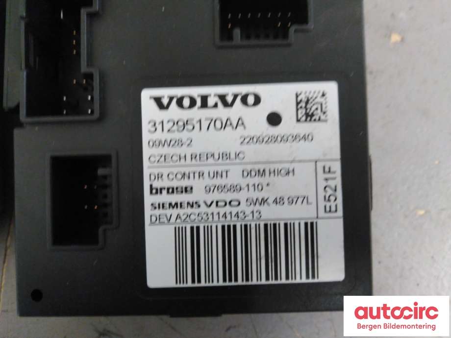 Ruteheis venstre til Volvo S40 2008-2012 (Type II, Fase 2)  (VOLVO|31295230||979037-100)