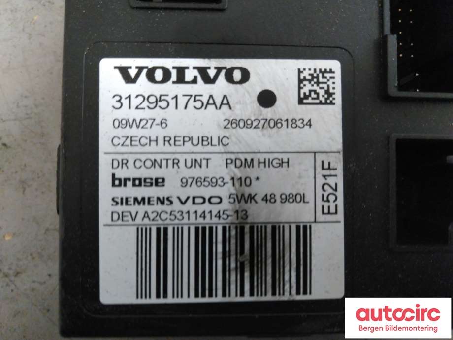Ruteheis høyre til Volvo S40 2008-2012 (Type II, Fase 2)  (VOLVO|31295234|)