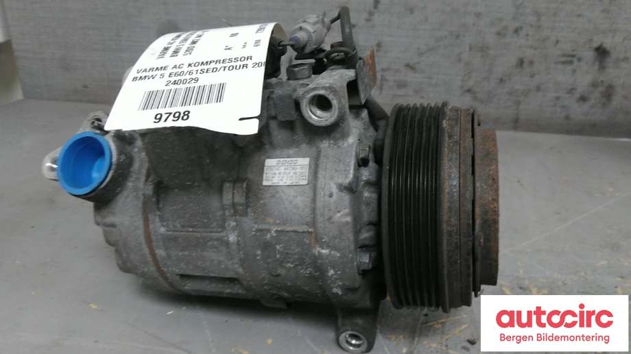 Aircondition kompressor til BMW 5-Serie 2003-2010 (E60/E61) (E60/E61) (BMW|64 52 6 987 862||447260-1852)