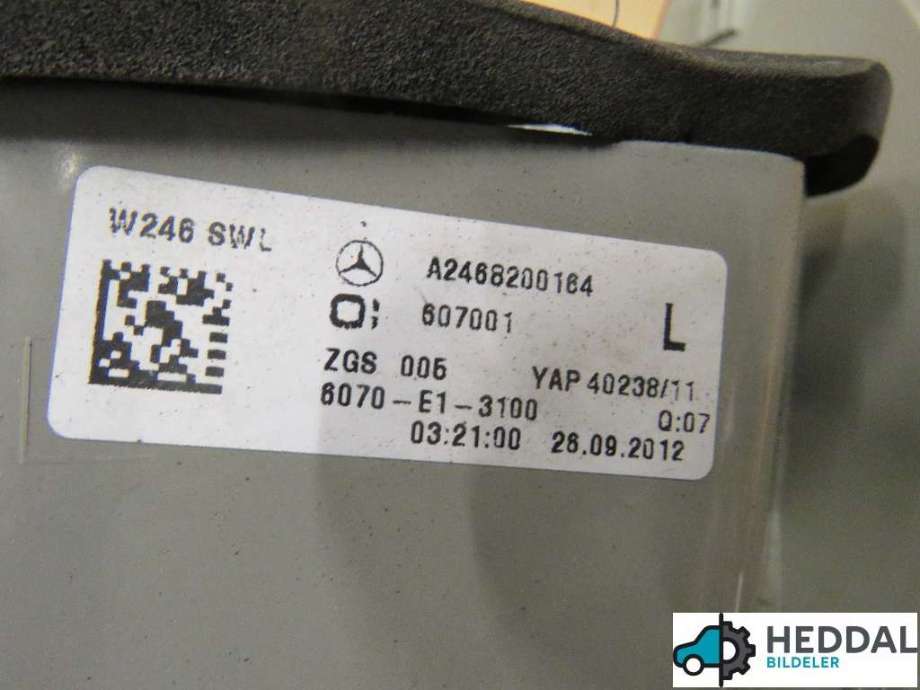 Baklykt venstre til Mercedes B-Klasse 2011-2018 (W246) (W246) (MERCEDES|)