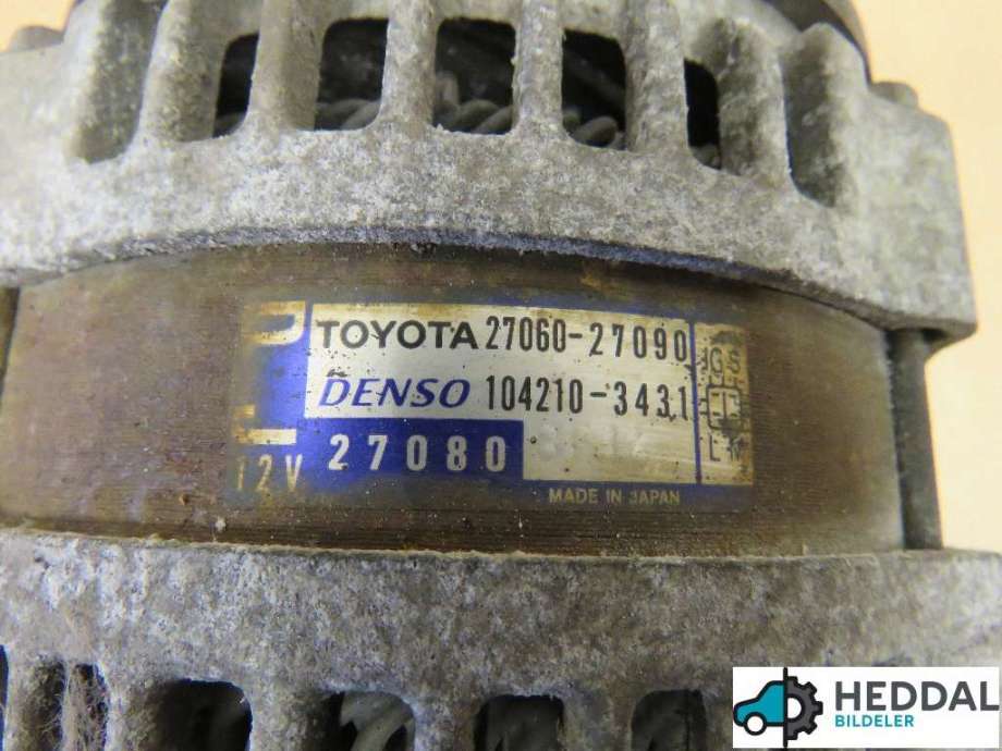 Dynamo til Toyota Avensis 2003-2008 (Type II)  