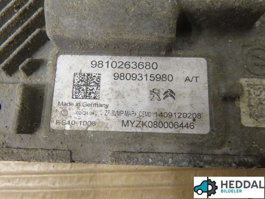 Styreenhet girkasse til Peugeot 2008 2013-2019 (Type I)  (Peugeot|9810263680|)