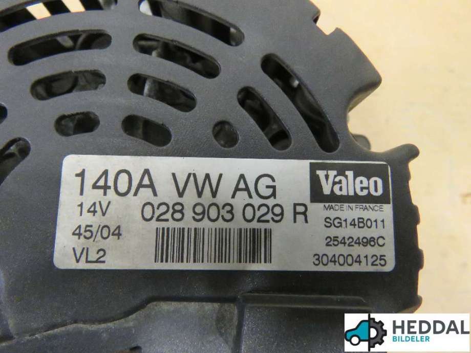 Dynamo til VW Passat 2001-2005 (B5,3BG) (B5,3BG) (VOLKSWAGEN|028 903 029 R|)