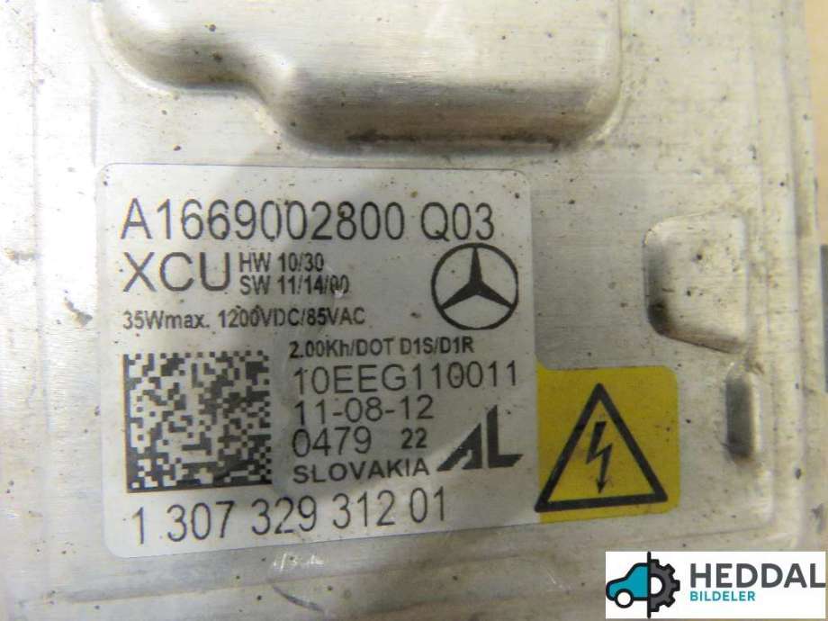 Styreenhet xenon/ballast til Mercedes GL 2012-2016 (Fase 1) (X166) (X166) (Mercedes Benz|A1669002800|)