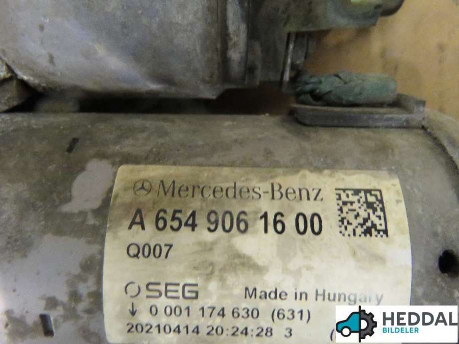 Starter diesel til Mercedes Vito 2014-->> (W447) (W447) (MERCEDES|A 654 906 14 00|)