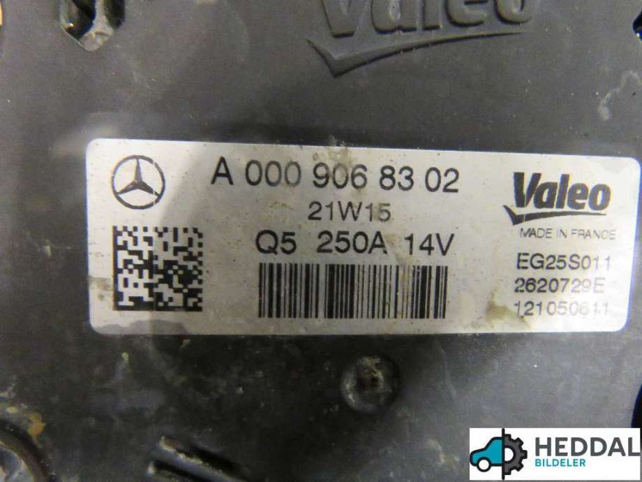 Dynamo til Mercedes Vito 2014-->> (W447) (W447) (MERCEDES|A 000 906 83 02|)