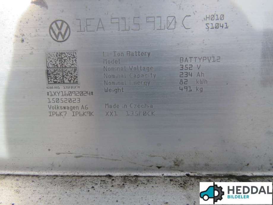Batteripakke elbil til Škoda Enyaq 2021-->>  (SKODA|0Z1 915 910 FB|)