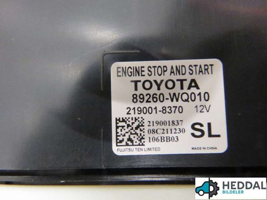 Styreenhet diverse til Toyota Land Cruiser 150 2014-->> (Fase 2) (TOYOTA|219001-8370||23860-WQ010)