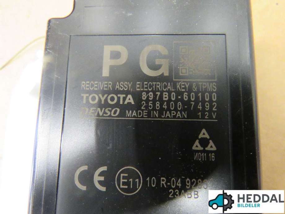 Styreenhet nøkkelfri/keyless til Toyota Land Cruiser 150 2014-->> (Fase 2)  (TOYOTA|897B0-60100|)