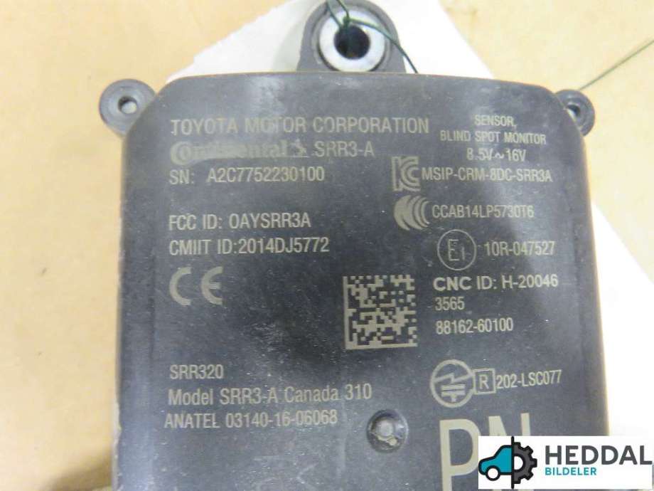 Sensor radar til Toyota Land Cruiser 150 2014-->> (Fase 2)  (TOYOTA||88162-60100)