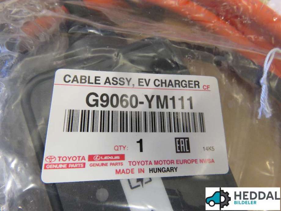 Batterilader kabel til Toyota bZ4X 2022-->>  (TOYOTA|G9060-YM111|)