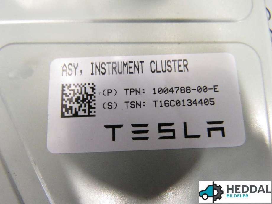 Speedometer til Tesla Model S 2016-2021 (Fase 2)  (TESLA|1004788-00-E|)