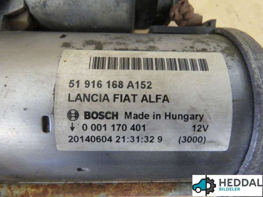 Starter til Alfa Romeo Giulietta 2010-2018 (ALFA ROMEO|51804744|)