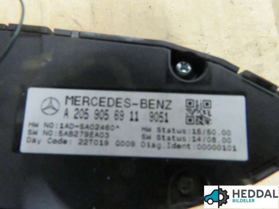 Bryter ruteheis til Mercedes Vito 2014-->> (W447) (W447) (MERCEDES|A2059056911|)