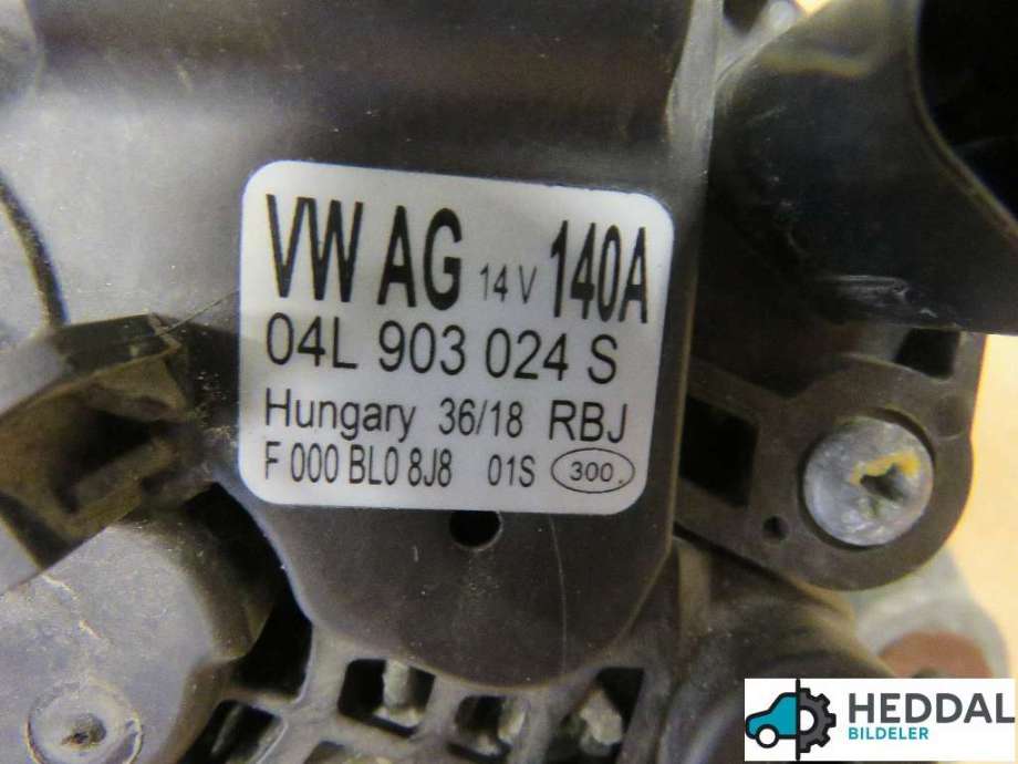 Dynamo til VW Caddy 2015-2020 (Type III, Fase 3)  (VOLKSWAGEN|04L 903 024 S|)