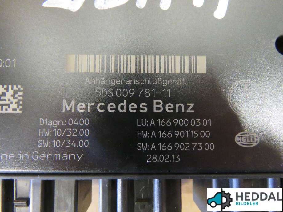 Styreenhet hengerfeste til Mercedes ML 2011-2015 (Fase 1) (W166) (W166) (MERCEDES|A1669000301|)