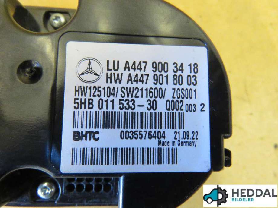 Varmeapparat betjening til Mercedes Vito 2014-->> (W447) (W447) (MERCEDES|A4479003418|)
