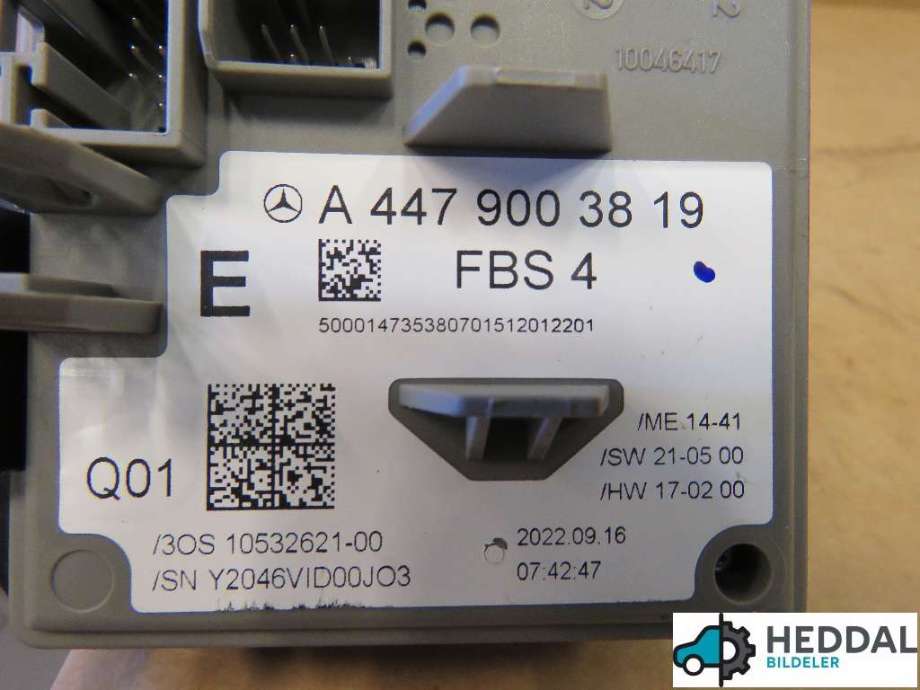 Tenningslås til Mercedes Vito 2014-->> (W447) (W447) (MERCEDES|A4479003819|)