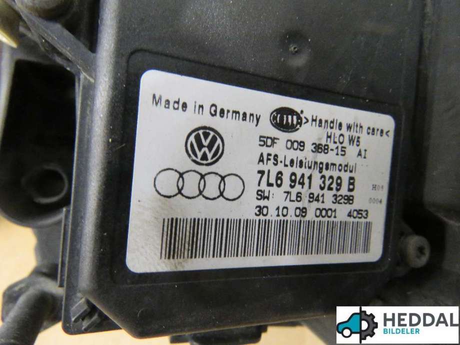 Frontlykt venstre xenon til Škoda Octavia 2009-2013 (Type II, Fase 2)  (SKODA|1Z1 941 017 T|)