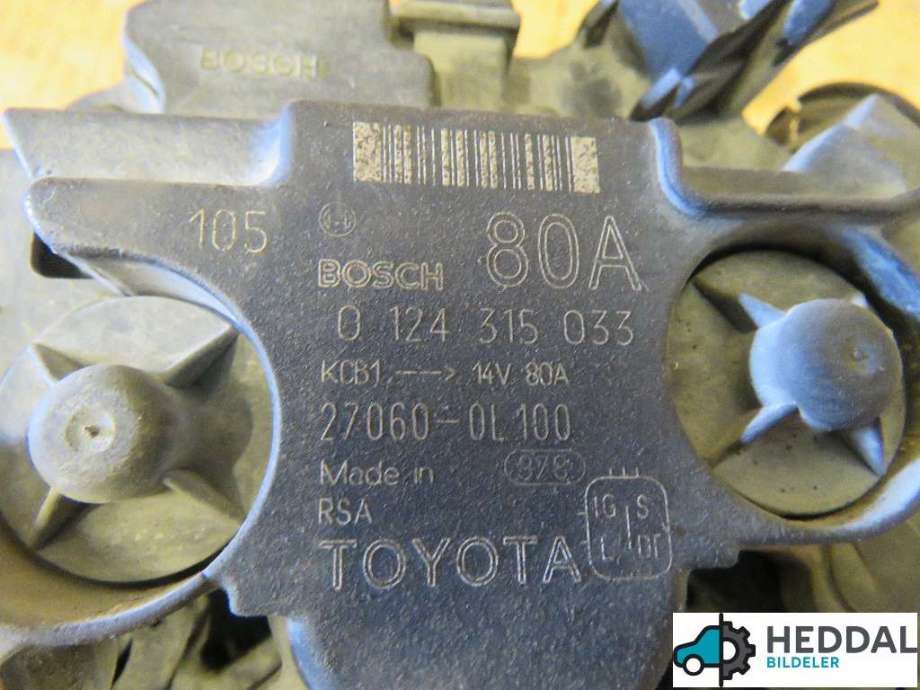 Dynamo til Toyota Hilux 2012-2016 (TOYOTA|270600L100|)