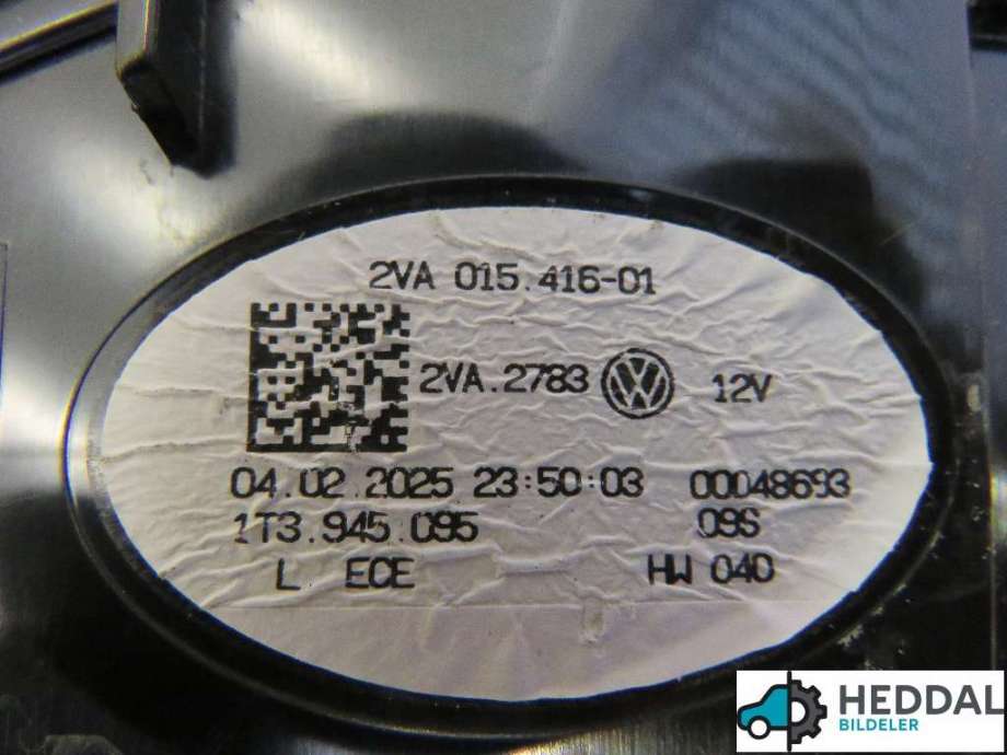 Baklykt venstre til VW ID.BUZZ 2022-->> (VOLKSWAGEN|1T3 945 095|)
