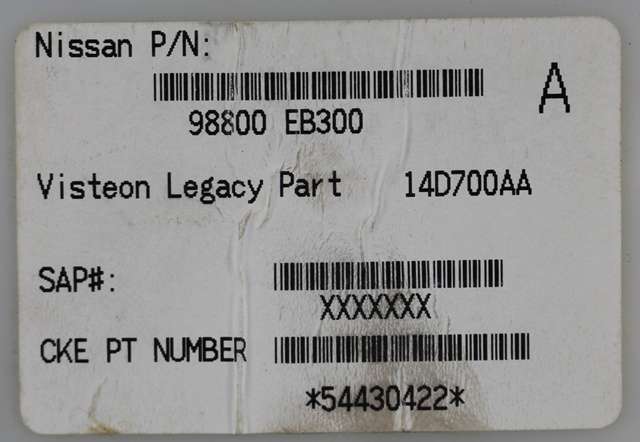 Styreenhet diverse til Nissan Pathfinder 2005-2010 (Fase 1) (R51) (R51) (NISSAN|98800-EB300|)