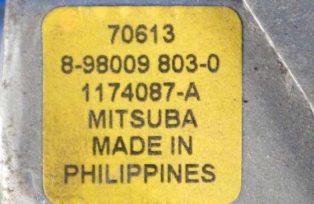 Ruteheis høyre bak til Isuzu D-Max 2007-2012 (Type I) (ISUZU|8980098030|)