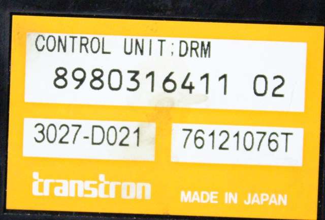Styreenhet diverse til Isuzu D-Max 2007-2012 (Type I) (ISUZU|8980316411|)
