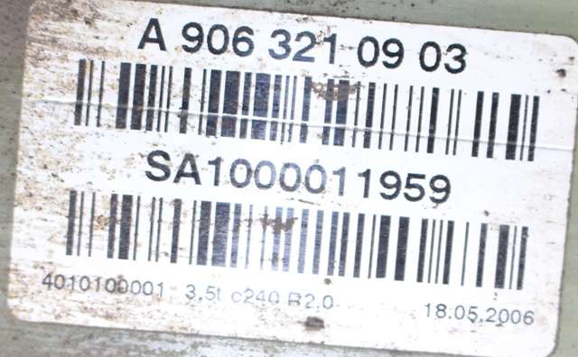 Fjær foran bladfjær til VW Crafter 2006-2011 (Type I, Fase 1) (MERCEDES|A 906 321 09 03|)