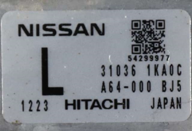 Styreenhet girkasse til Nissan Juke 2010-2014 (Fase 1) (NISSAN|31036-1KA0C|)