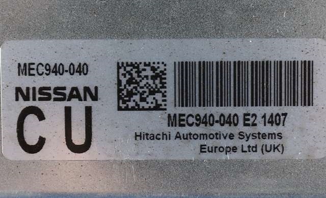 Styreenhet motor til Nissan Juke 2010-2014 (Fase 1) (NISSAN|MEC940-040|)