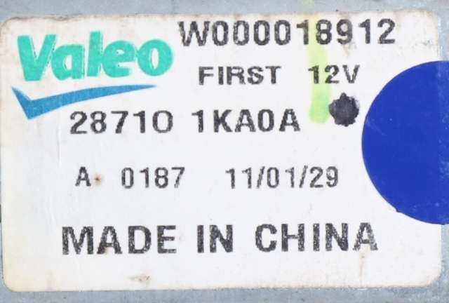 Viskermotor bakrute til Nissan Juke 2010-2014 (Fase 1)  (VALEO|W000018912|28710-1KA0A|)