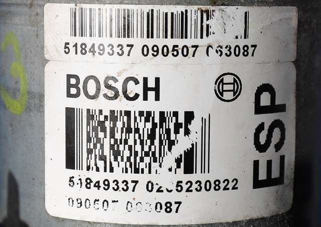 ABS sentral til Fiat 500 2008-2020 (BOSCH|0 265 230 822|51849337|)