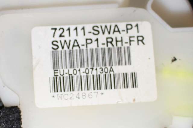Låsekasse høyre foran til Honda CR-V 2007-2012 (Type III)  (HONDA|72111-SWA-P1|)