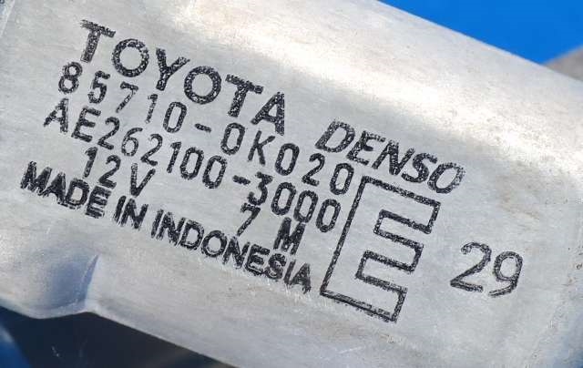 Ruteheis venstre bak til Toyota Hilux 2006-2011  (DENSO|262100-3000|85710-0K020|)
