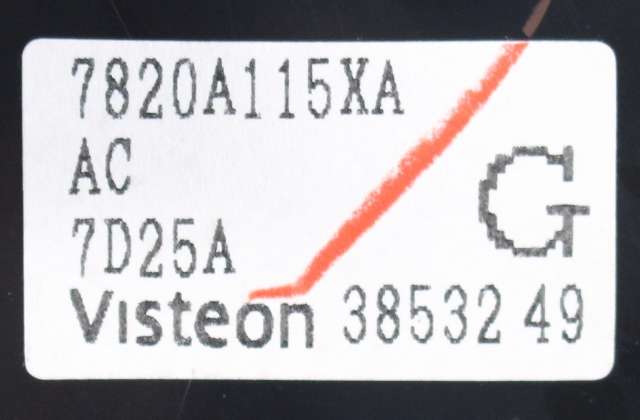 Varmeapparat betjening til Peugeot 4007 2007-2012 (MITSUBISHI|7820A115|)