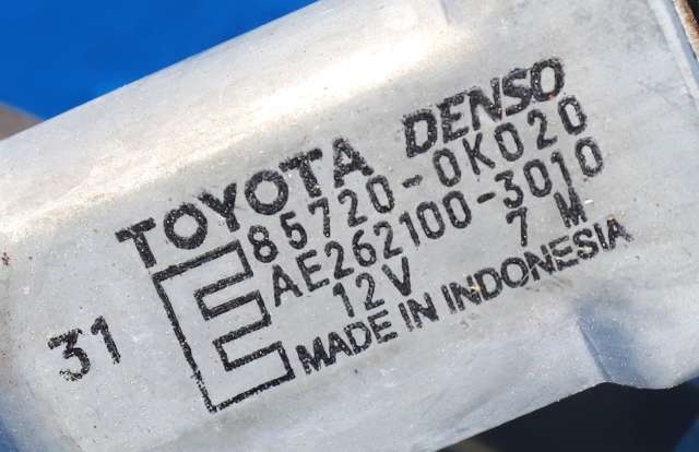 Ruteheis høyre bak til Toyota Hilux 2006-2011 (DENSO|262100-3010|85720-0K020|)