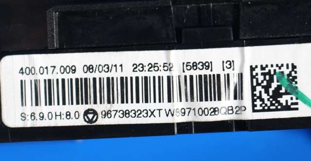 Varmeapparat betjening til Peugeot 5008 2010-2017 (Type I)  (PEUGEOT|96 738323 XT|)