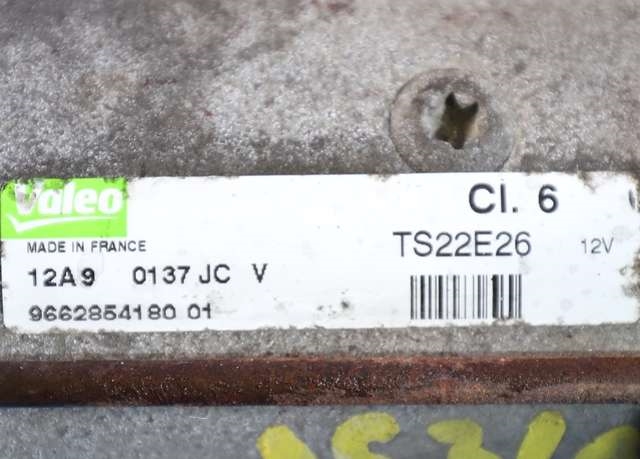 Starter diesel til Peugeot Partner 2008-2015 (Type II, Fase 1) (VALEO|TS22E26|96 628541 80|)