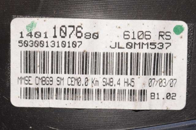 Instrumentpanel til Peugeot Expert 2007-2016 (Type II)  (PEUGEOT|14 011076 80|)